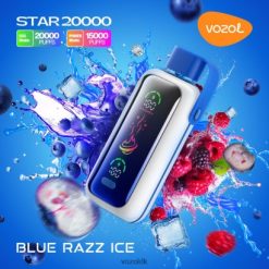 VOZOL Pris - VOZOL STAR 20.000 blå razz is T0P4P4399