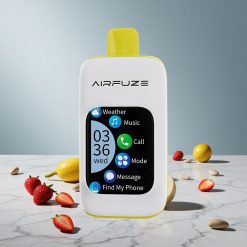 AirFuze Smart 30000 Puffs Disposable Pod Jordbær Banan med 900mAh Batteri og Type-C Opladning