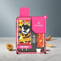Aivono AIM-TANK 9500 Puffs 18ml E-liquid Kapacitet Kirsebær Cantaloupe