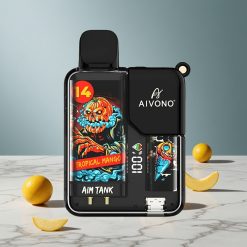 Aivono AIM-TANK 9500 Puffs Tropisk Mango med 18ml E-væske og LCD-skærm