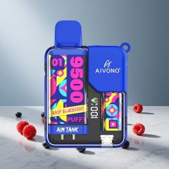 Aivono AIM-TANK 9500 Puffs med 18ml E-væske og Hindbær Blåbær